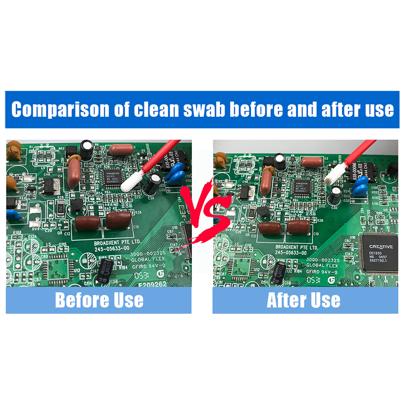 Gebreide polyester getipt wattenstaafje